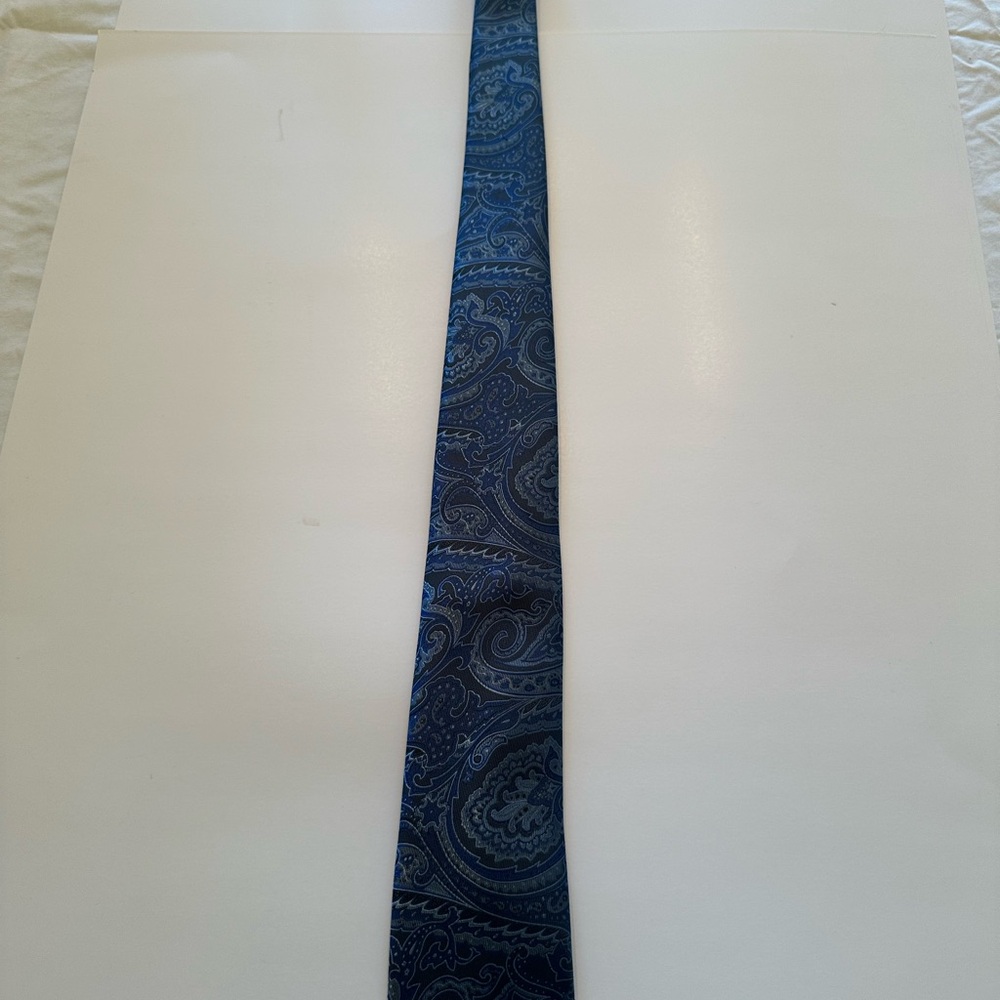 Blue Paisley Men's Tie